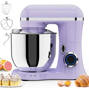 3-IN-1 Electric Stand Mixer, 10-Speed With Pulse Button, Attachments include 6.5QT Bowl, Dough Hook, Beater, Whisk for   Cooks ()