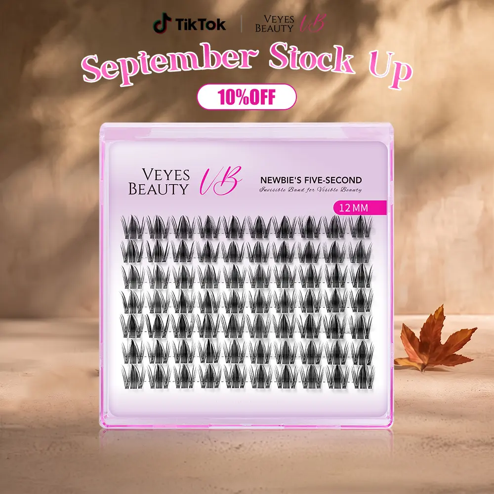 VEYESBEAUTY Cosmetic Manga Lash Clusters, 10-18mm Multi-Size C Curl False Eyelashes, Adhesive-Compatible, Invisible Band, Lightweight Soft for Wispy Natural Look, for Adults, Anime Lashes