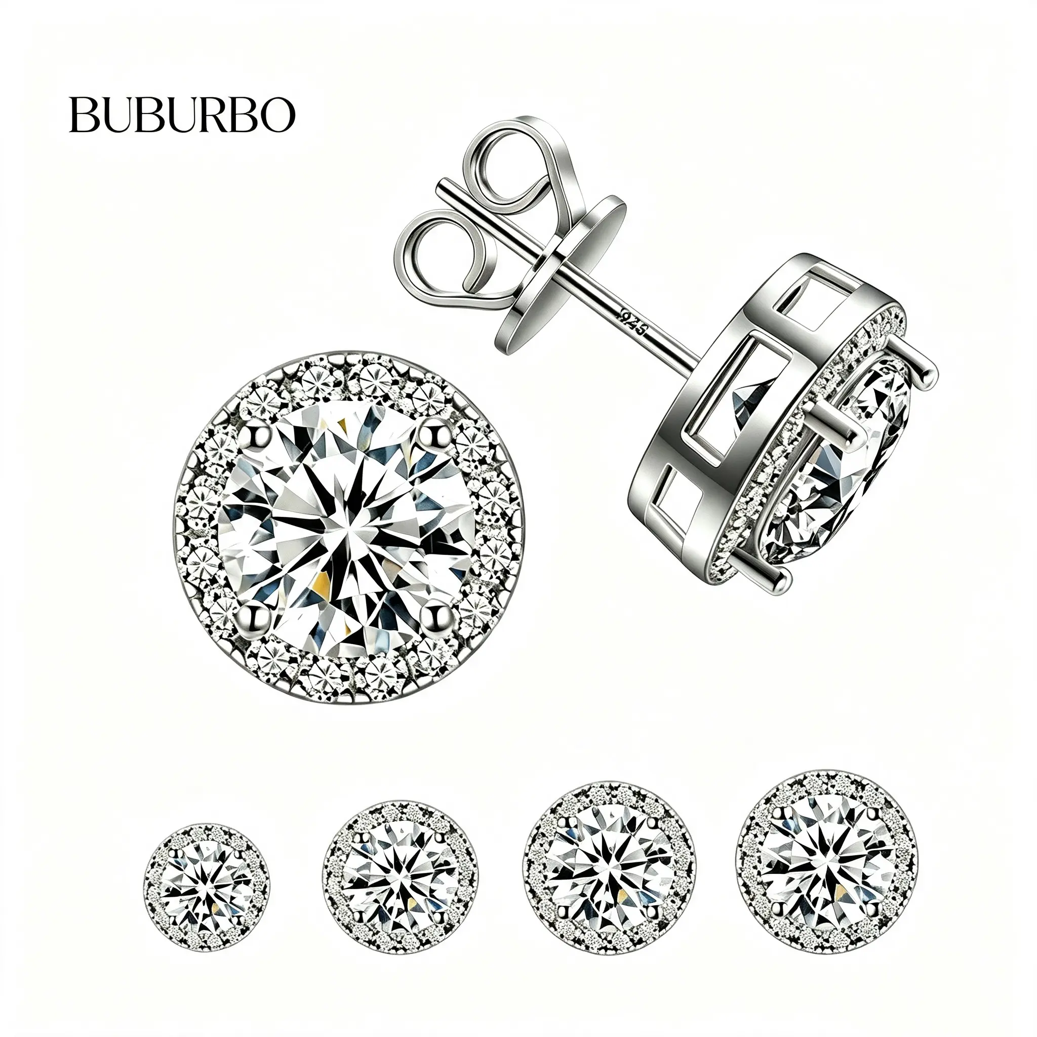 【2026 TREND ALERT】 | Artisanal Design S925 Silver Stud Earrings | Moissanite/Zircon Dual Version | Soft Needle & Kraft Box | Unisex Black Friday Deals Pretty Studs Ear Studs