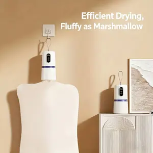 This mini hair dryer is lightweight and portable, perfect for home use. Its foldable design saves space in dorm rooms, and its compact size makes it easy to carry and store. Its efficient drying technology quickly dries clothes.