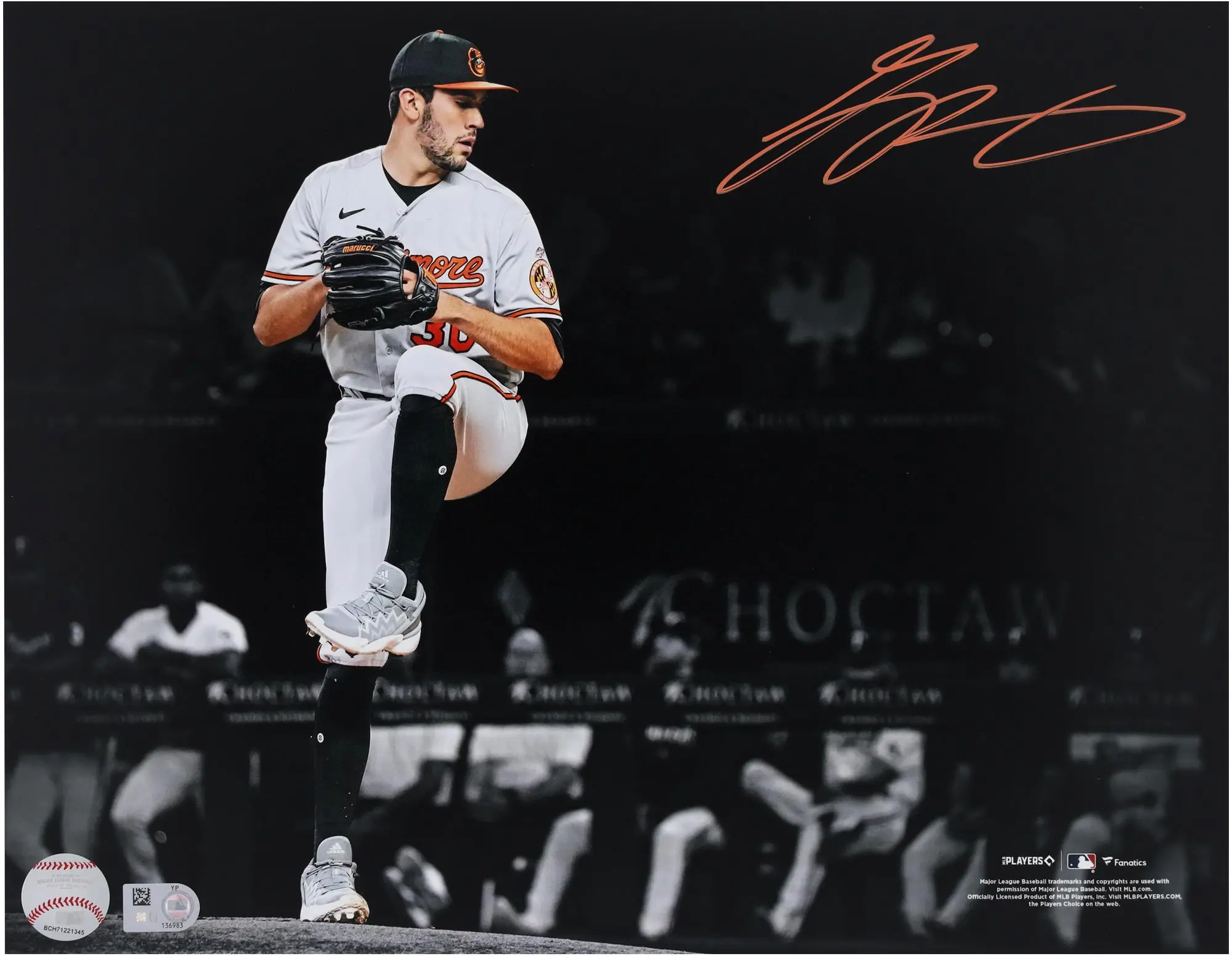 Grayson Rodriguez Baltimore Orioles Autographed 11" x 14" MLB Debut Spotlight Photograph - Fanatics Authentic Certified