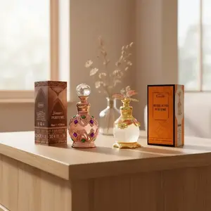 Crown & Dragonfly Perfume Bundle, 2x15ml Liquid Fragrances with Natural and Light Scents, Floral Scents, Elegant Floral Fragrance, Alcohol-Free, Unisex Daily Use Gift Set