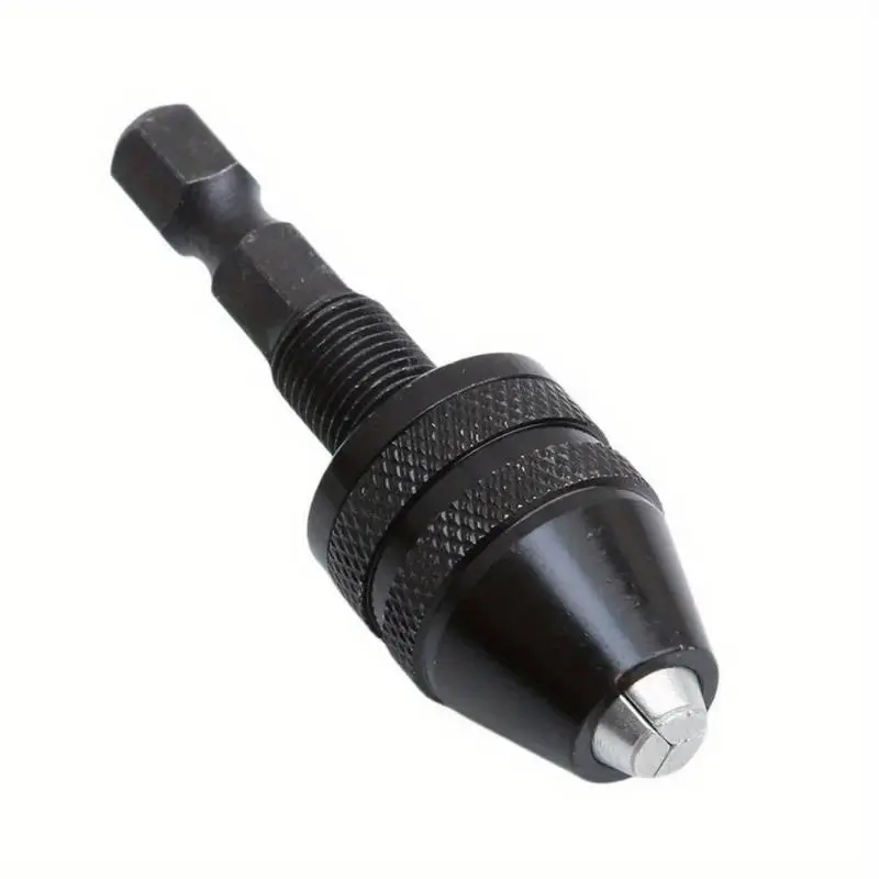 1PCS Multi Keyless Drill Chuck 0.3-3.6mm Conversion Tool 1/4" Hex Shank Quick Replace Adapter Chuck Converter for Electric Drill Power Tool Accessories Hardware