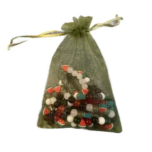 Watermelon Pearlescent Elastic Bead Bracelet 6 Pack Gift Grab Bag