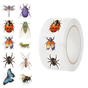Bug Insect Stickers - 1000Pcs Insect Animals Stickers, Ladybird Beetle Bug Sticker Decor Water Bottle Scrapbook Laptop Party Favors