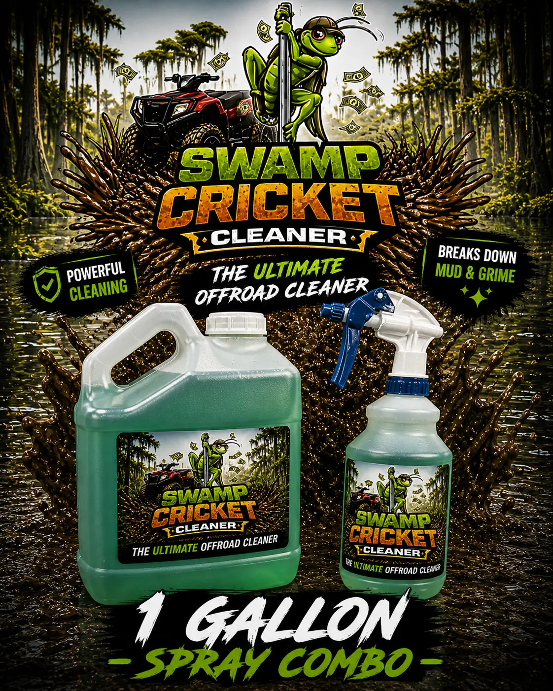Swamp Cricket Cleaner (1-Gallon and 1-32 oz. Spray Bottle) Swamp Cricket Cleaner (1-Gallon and 1-32 oz. Spray Bottle)