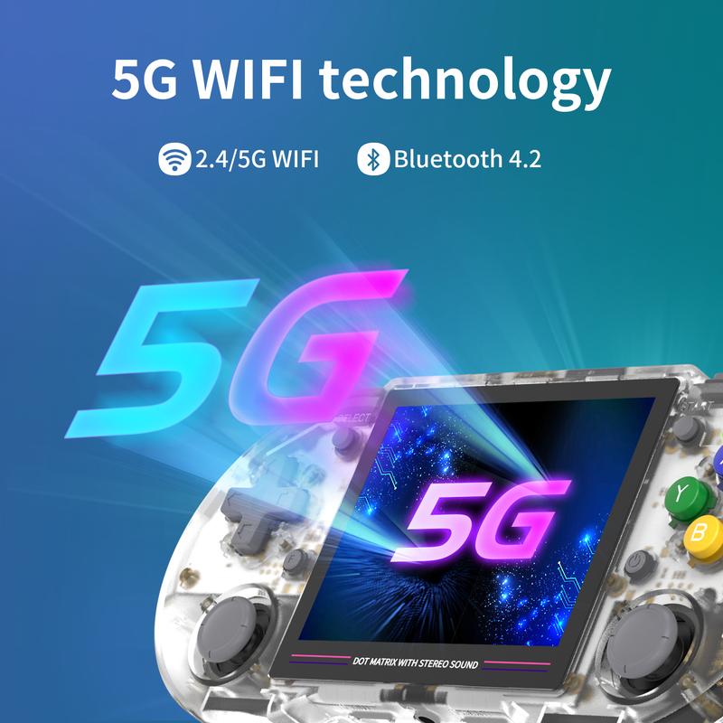 Anbernic RG353PS Handheld Game Console【Buy 1 Get 1 HDMI Cable(4K Mini)+1 Fancy Case+1 Screen Protector+1 Type-C Cable】Linux System 3.5-inch IPS Screen HDMI-compatible 5G Wifi 4.2 Bluetooth Ready to Play with Gifts Package Anbernic RG353PS Handheld Game Console【Buy 1 Get 1 HDMI Cable(4K Mini)+1 Fancy Case+1 Screen Protector+1 Type-C Cable】Linux System 3.5-inch IPS Screen HDMI-compatible 5G Wifi 4.2 Bluetooth Ready to Play with Gifts Package