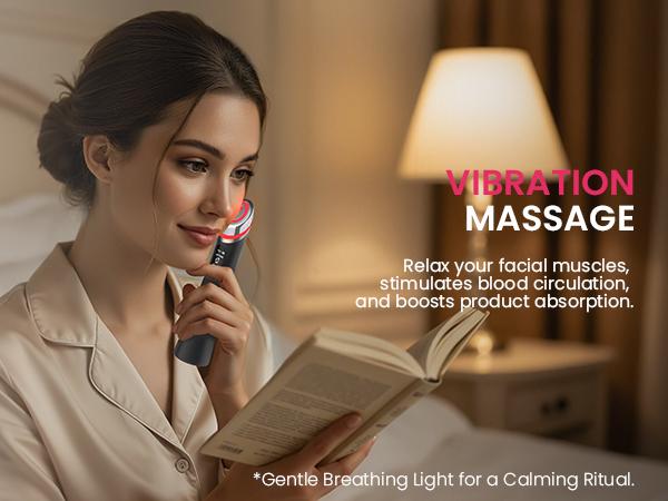 8-in-1 EMS Facial Device for Skin Tightening - Microcurrent Face Massager for Anti-Aging & Firming - LED Light Beauty Wand for Face, Neck & Eye Care - Deep Cleansing & Rejuvenation Tool