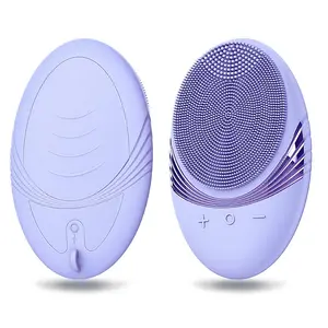 Portable Facial Cleansing Brush, 1 Box Waterproof Rechargeable Face Wash Brush, Electric Deep Cleaning Tool for Men & Women