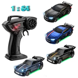 1:64 Remote Control Drift Car, RC Drift Car, 1 Box 4WD Desktop Racing Car Toy Car with Simulated Car Lights, Creative Car Toy, Birthday Holiday Gift