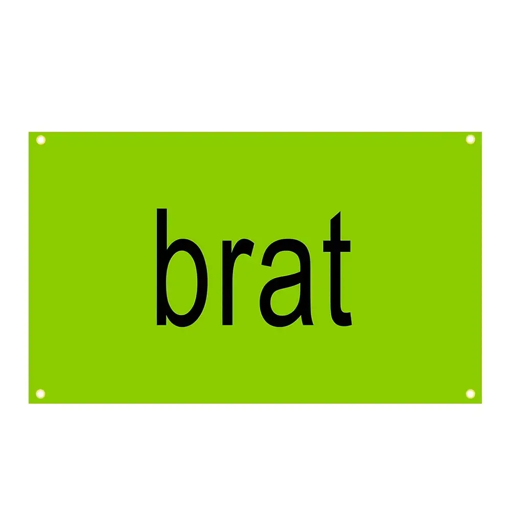 Brat Album Flag - Versatile Polyester Music Banner for Home, Dorm & Living Room Decor 3X5ft
