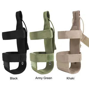 Tactical Water Bottle Pouch MOLLE Army Green Bottle Cup Holder Fits 500-1000ML Portable for Golf Hiking Gym Fishing Enthusiasts Compact Tactical Water Bottle Pouch Mug