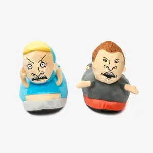 Beavis and Butt-Head 3D Slippers Round Toe Summer Soft Plush Cozy Comfort Cushioned Soles Iconic 90s Comedy Characters