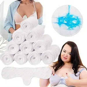 10 Pack Cotton Bra Liners Washable Under Breast Sweat Absorber Pads Reusable Bra Lining Beauty & Personal Care
