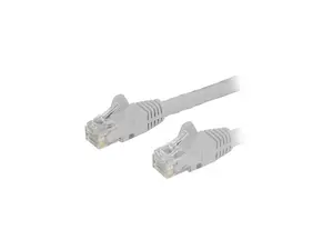 StarTech N6PATCH9WH StarTech.com Cat6 Patch Cable - 9 ft - White Ethernet Cable - Snagless RJ45 Cable - Ethernet Cord - Cat 6 Cable - 9ft