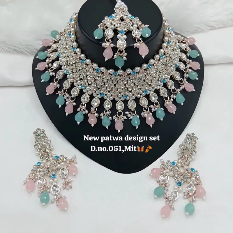 New Patwa Design Artificial Gemstone Jewelry Set