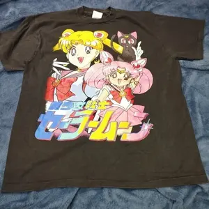 [Sale Up To 50%] Sailor Moon T-Shirt Black Color Reprint Gift For Men Women Tshirt Reprint