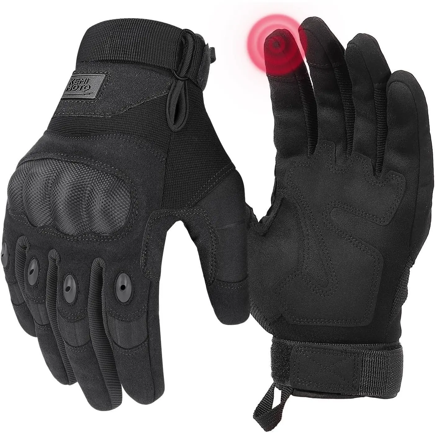 Tactical Gloves for Men, Touchscreen Motorcycle Gloves with Hard Shell & Palm Padding for Sports, Motorcycle Cycling, Tactical, Airsoft, Paintball, Hunting, Hiking, Camping, Climbing