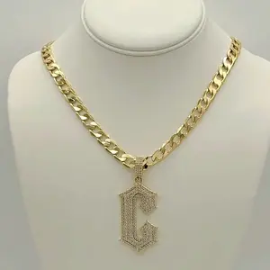 Rodriguezjewerly # 2583 Necklace Letter ( C)