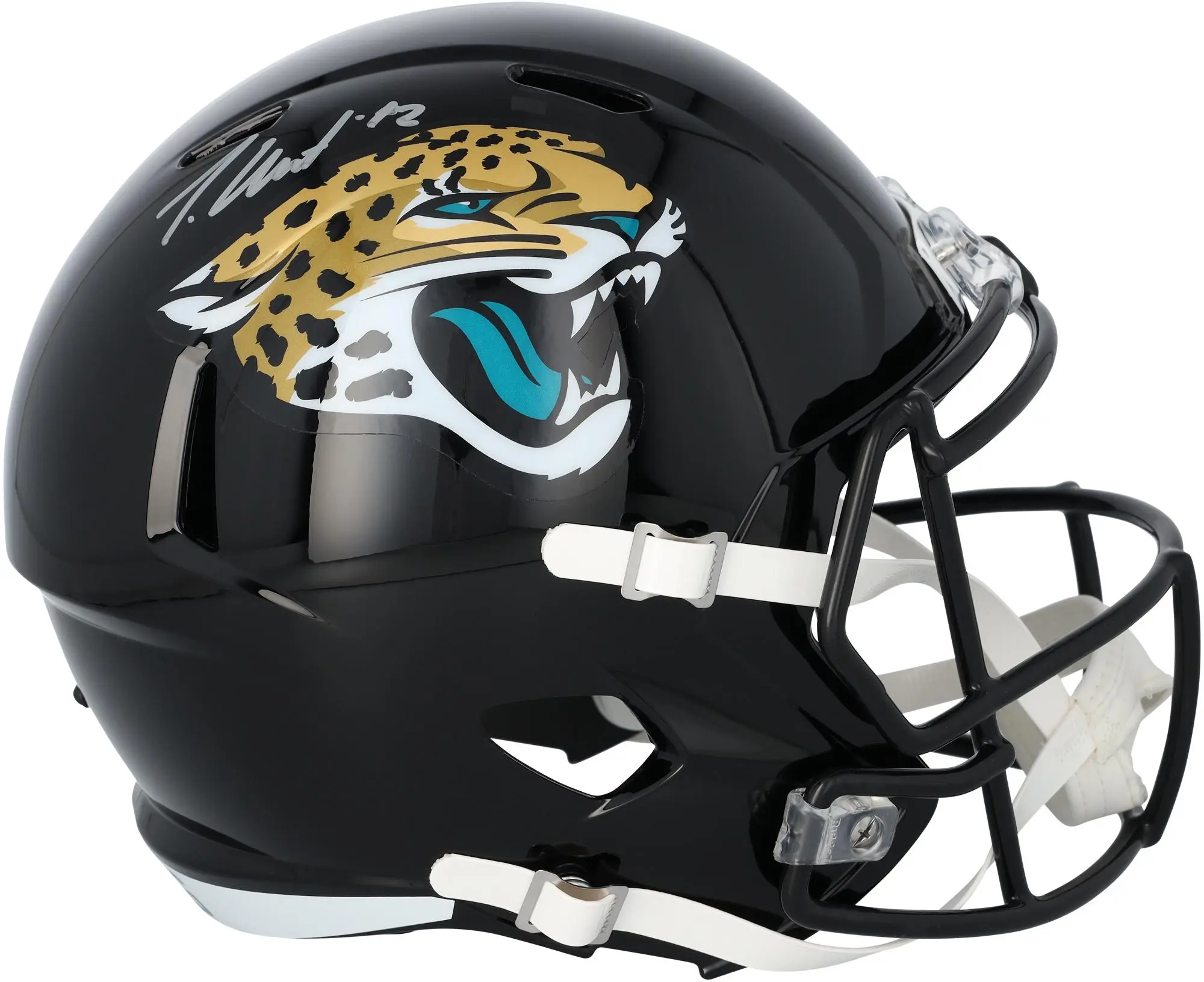 Travis Hunter Jacksonville Jaguars Autographed Riddell Speed Replica Helmet - Fanatics Authentic Certified