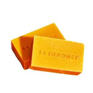 54 Thrones Adwera Turmeric Glow Bar Sensitive Body Care - Gentle Radiant Daily Cleanser with Rosemary & Lavender for Even Skin Tone & Detoxifying Effects