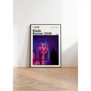 Blade Runner 2049 Poster, Blade Runner Poster, Movie Print, Movie Poster, Living Room Poster, Film Poster, Movie Art,Minimalist Movie Poster, Unframed 92874