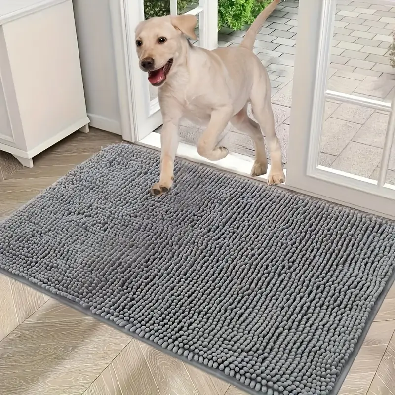Dog Door Mat For Muddy Paws, Absorbs Moisture And Dirt, Absorbent Non-Slip Washable Mat, Quick Dry Microfiber, Mud Mat For Dogs, Entry Indoor Door Mat