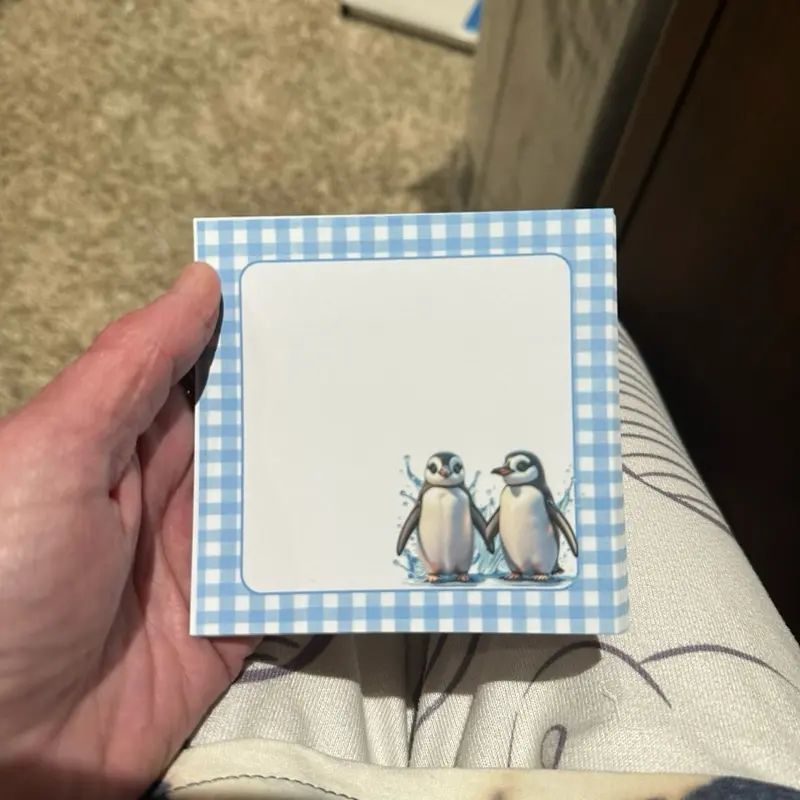 Set of 4 Adorable Penguin Notepads - Perfect for Note-Taking and Organization - Ideal for Kids and Adults