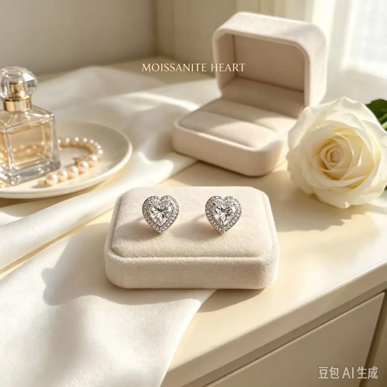T118 5.0mm Moissanite Stud Earrings, 925 Sterling Silver Post, Sparkling Daily & Bridal Jewelry