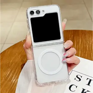 Phone Case - Phone Case – Clear, High-Definition Magnetic Case Compatible with The Galaxy Z Fold 3, Z Fold 4, Z Fold 5, Z Fold 6, Fold 7, And Z Flip 7/6/5/4/3. Features A Sleek