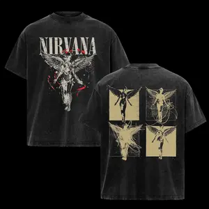 Vintage Nirvana In Utero Album T-Shirt 2 Sided ,Nirvana Graphic Tee, Rock Band Shirt, Retro Music Tee, Rock Music Lover Shirt, Vintage Band Shirts Casual Comfort Cotton Fabric Fit Top , Top Men's and Women's Clothing