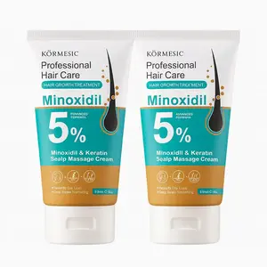 [BUY 1 GET 1 FREE]KÖRMESIC 5% Minoxidil Hair Growth Scalp Massage Cream with Keratin & Ginger for Men Women Prevents Loss Repairs Follicles Promotes Fast Regrowth Strengthens Roots Buy 1 Get 1 Free