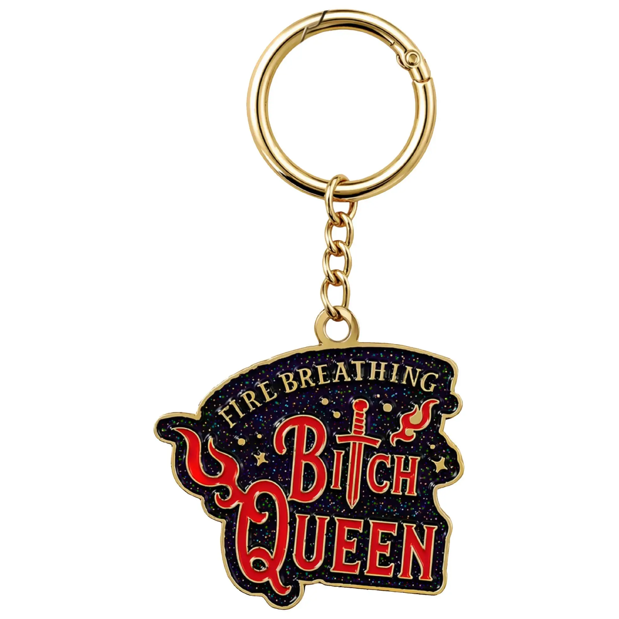 Throne of Glass: Fire Breathing B*tch Queen Bag Charm