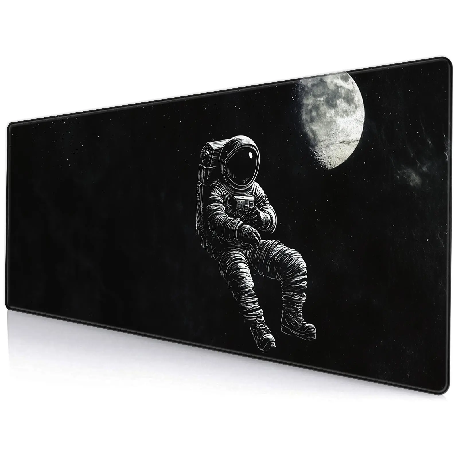 Astronaut Pattern Mouse Pad, 1 Count Rectangle Gaming Mouse Pad, Anti-slip Office Desk Keyboard Mat, Desk Decor for Home Office, Computer Desk Accessories