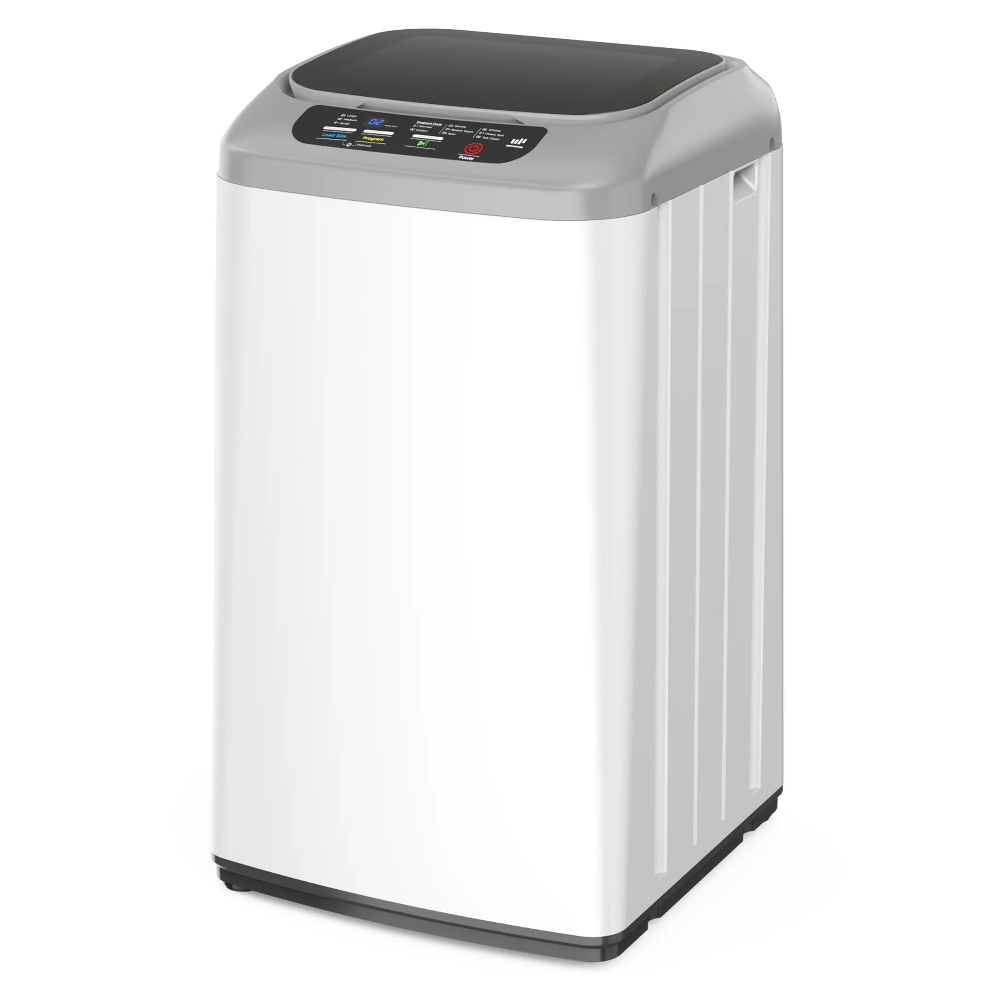 Upstreman Portable Washing Machine, 0.9 Cu.Ft Fully Automatic Portable Washer, 8 Wash Cycles With LED Display, 24H Delay Start Portable Washer and Spinner Combo for Apartment, Dorm, RV,Household-WM084