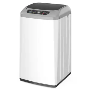 Upstreman Portable Washing Machine, 0.9 Cu.Ft Fully Automatic Portable Washer, 8 Wash Cycles With LED Display, 24H Delay Start Portable Washer and Spinner Combo for Apartment, Dorm, RV,Household-WM084