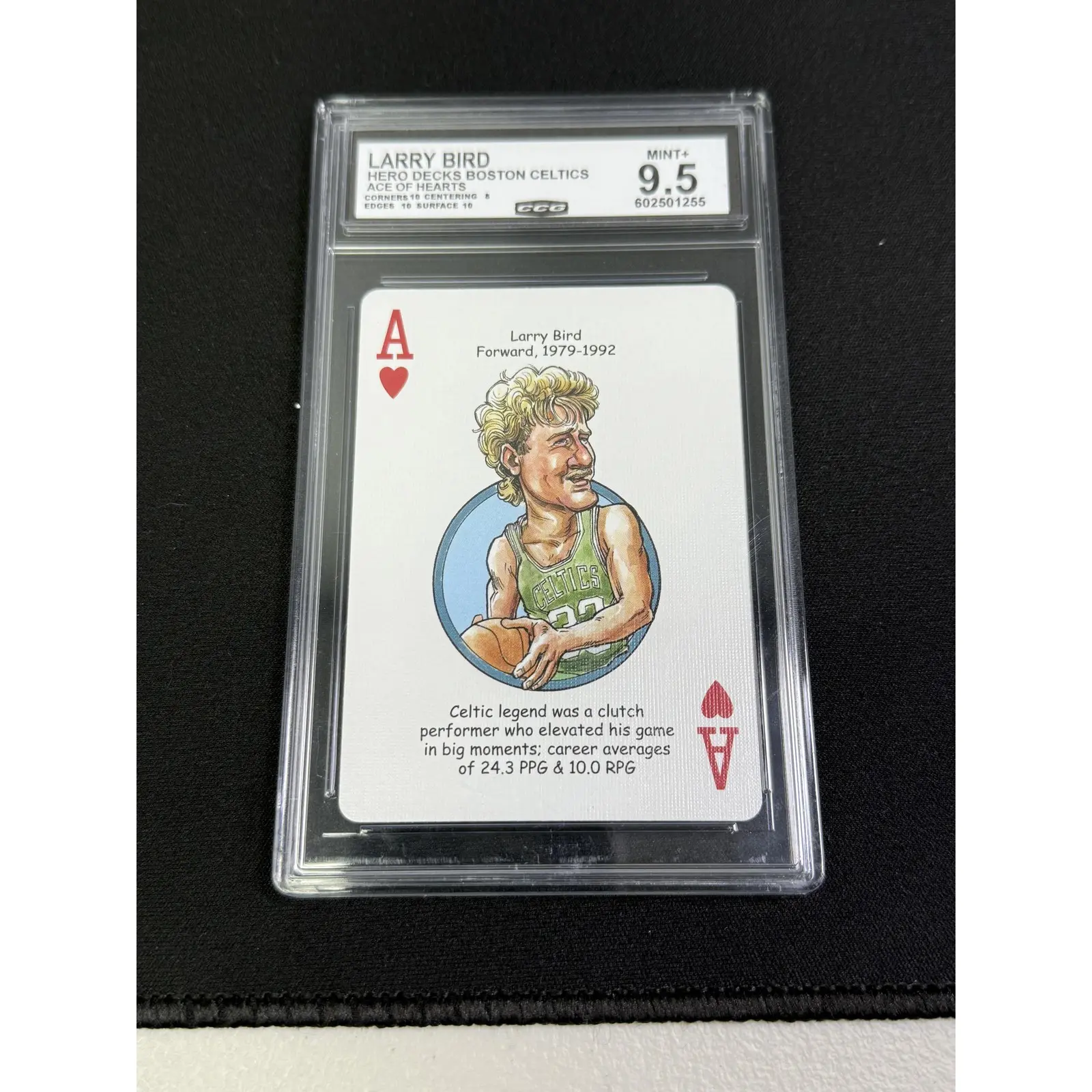 Larry Bird Hero Decks Boston Celtics CCG 9.5