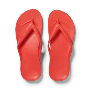 ARCHIES | Coral Arch Support Flip Flops for Men & Women – Orthotic Sandals for Plantar Fasciitis Relief – Lightweight, Cushioning, Shock-Absorbing Slippers, Sandals for Walking, Foot Pain & All-Day Comfort