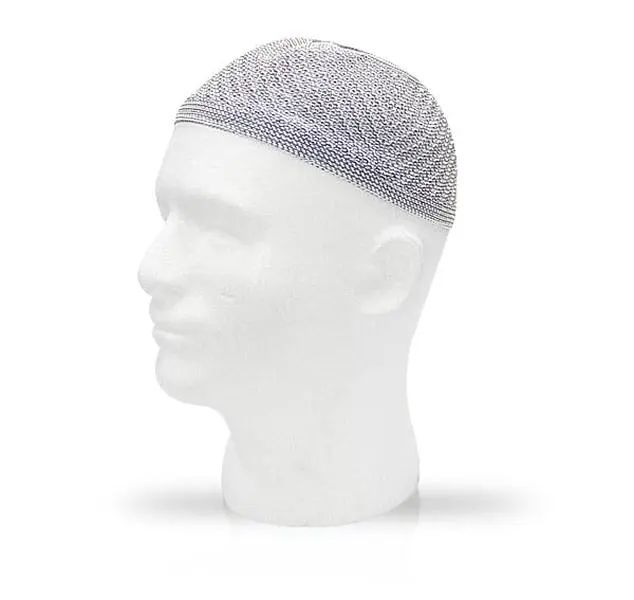 212 MAIN Bucharian Kupah Cap - Grey Pet Headwear for Dogs and Cats