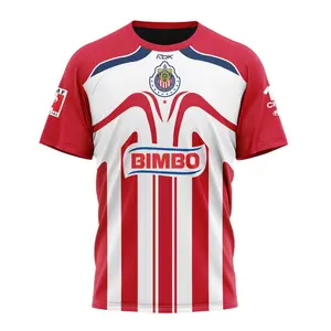 LIGA MX Chivas Guadalajara Retro 2006 Home Kits T-Shirt All Over Print T-Shirt