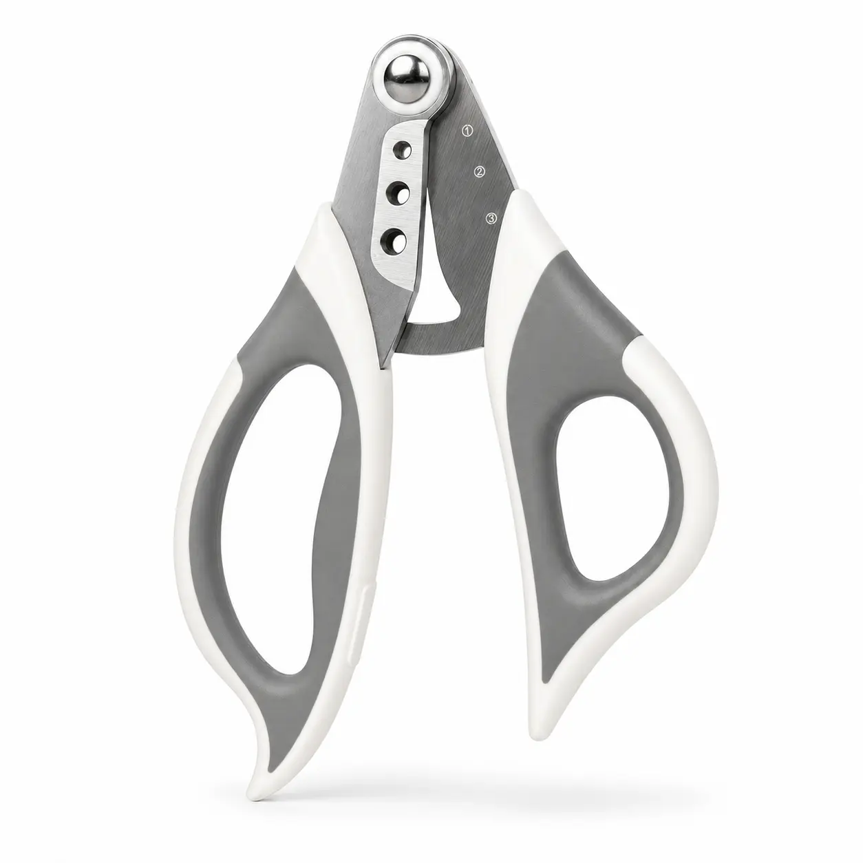 KAVRENLO 3-Size Guided Cat Nail Clipper, Pet Nail Trimmer for Cats and Small Dogs with Spring-Return Handle