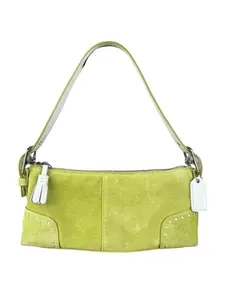 Pre-owned coach Suede Shoulder Bags Vintage Green Shoulder Bag