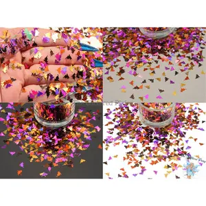 SCARDEY CAT Holographic CAT shape Glitter Loose Glitter for Nail art Hair Face Fun Body Tumblers Craft supply Resin supply Freshie Glitter