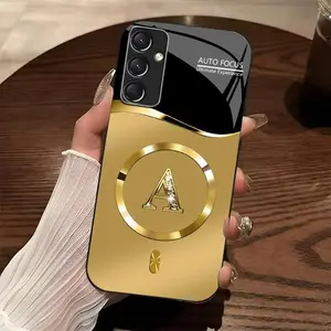 Suitable for [Galaxy A54] high-end MagSafe phone case🥰，Features a magnetic attachment function, with all 26 letters available for you to choose from. YM99