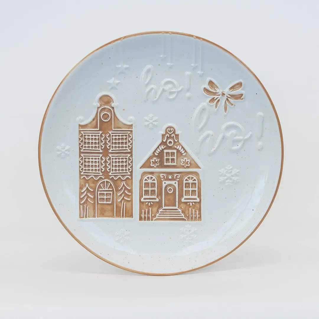 212 MAIN Ceramic Decorative Gingerbread House Plate - FP-UHU125 Kitchen & Tableware Serving Plate