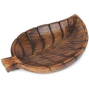 Wooden Tray for Ottoman Serving Tea Coffee Trays Cups-Dining Table Decor Accessories Vanity Home Organizer Serving Tray Decor Kitchen Counter-tops Living Room Ideal Gift For Loved Ones Brown