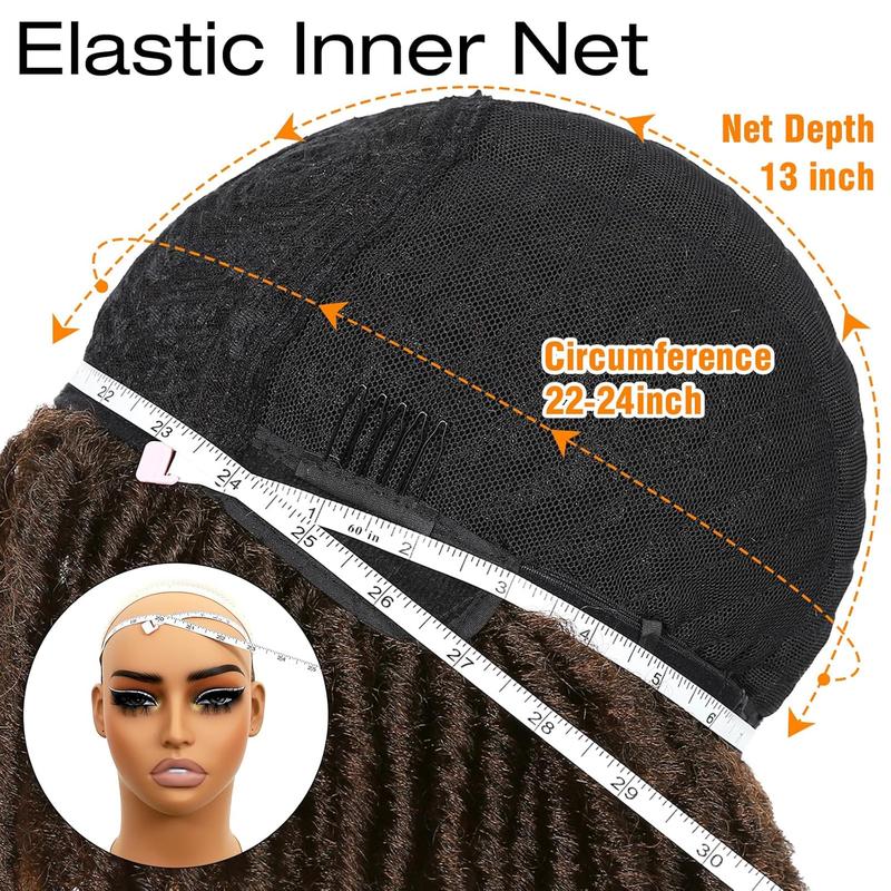 Ourwigs Dreadlock Wig Short Twist Wigs for Women and Men Afro Curly Synthetic Wig Faux Locs Braided Crochet Hair Wig New Year Gifts Wig for Daily Life