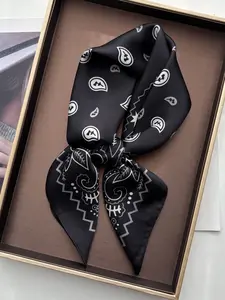 Women Scarf Summer Imitation Silk Scarves Shawls Lady Shawl Print Square Scarves Muslim Headscarf Neck Scarf