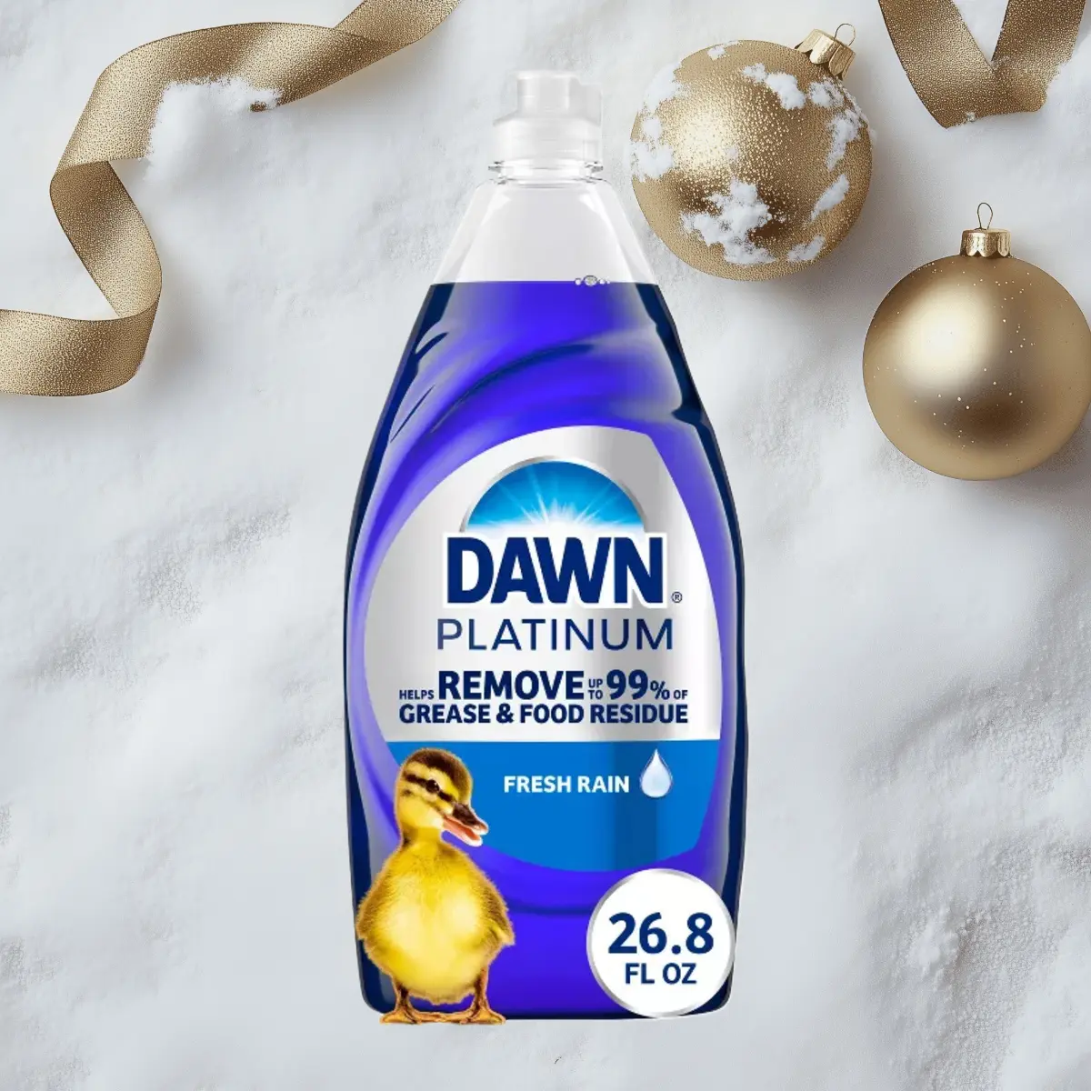 Dawn Platinum Fresh Rain Dish Soap 26.8fl oz - Platinum Dish Soap, Fresh Rain Scent, 26.8fl oz, Concentrated, for Tough Grease, Easy to Use