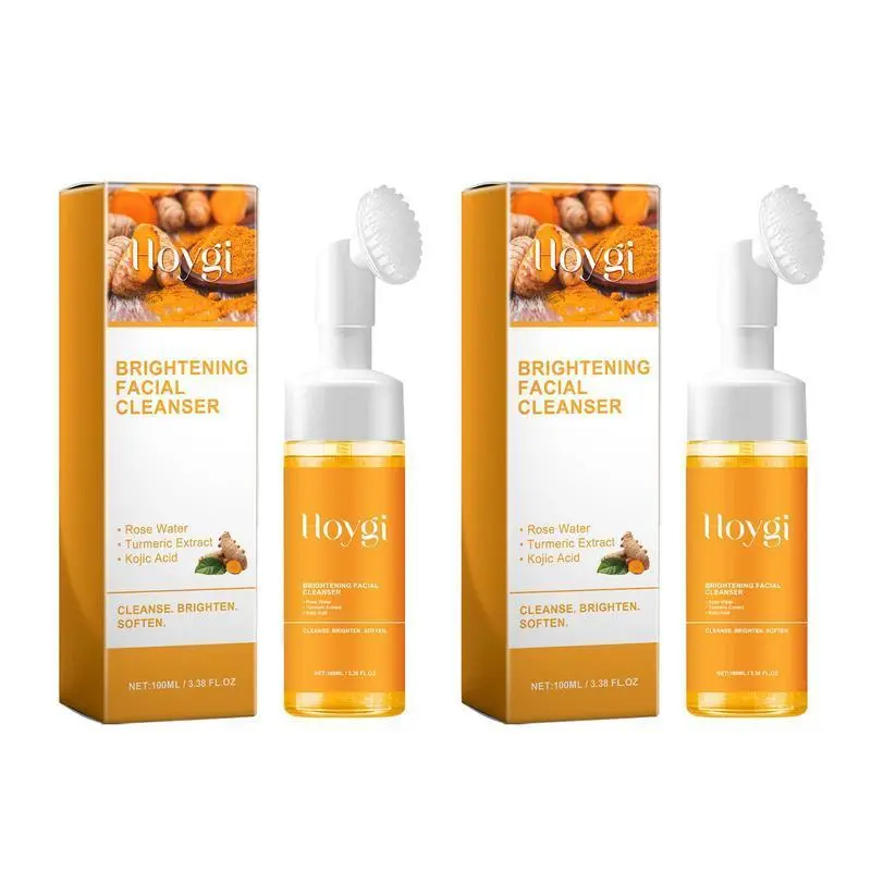 Turmeric Coconut Face Wash Gentle Moisturizing Hydrating Exfoliating Cleansing Facial Cleanser for Acne Blackheads Oily Skin Daily Skincare Men Women Hydrate Moisturize Moisture